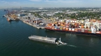 Photo aérienne du port de Montréal