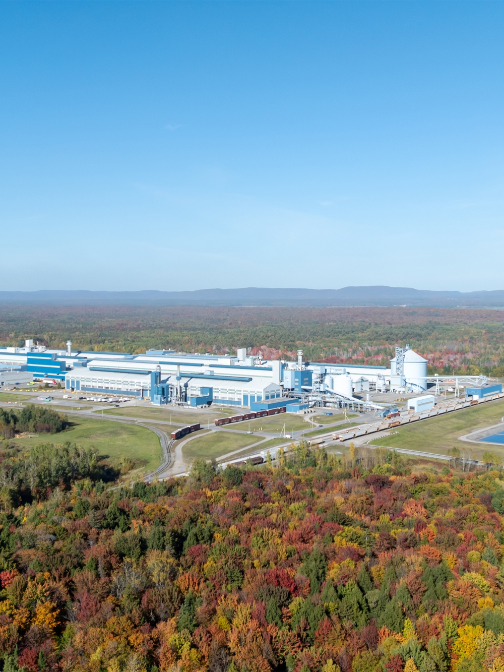 Vue aérienne mine