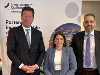 Hubert Bolduc, Marie-ève Jean et Daniel Silverman, Investissement Québec International